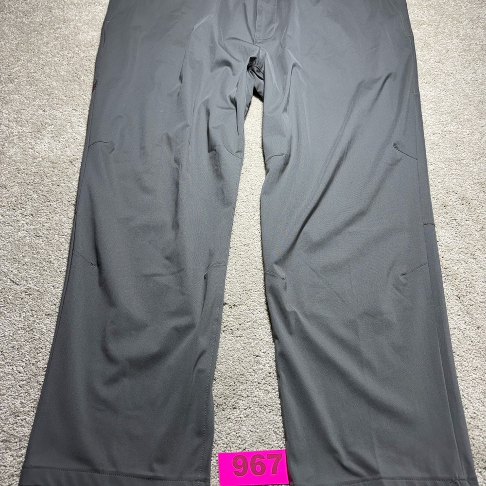 Rhone Pants Mens Commuter Straight Grey Stretch Pants Sz 42/30